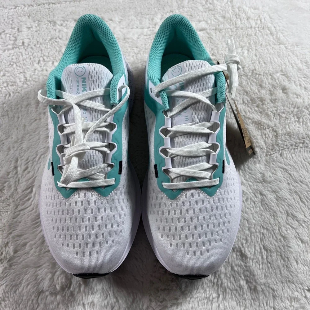 Nike Air Winflo 10 Womens Running Shoes White Emerald Rise FN7106-100 7.5 NEW‎